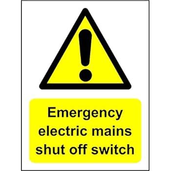 electrical shut off box sticker|Amazon.com: Emergency Shut Off Sticker.